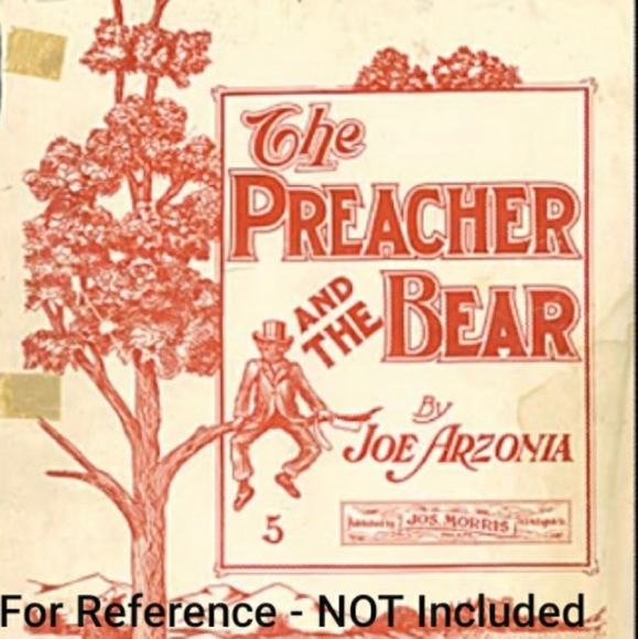 The Preacher and The Bear Hand Carved Mechanical Wooden Toy - Picture 8 of 12